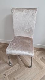 6 Velours Eetkamerstoelen - Nieuwe Bekleding, Ophalen, Overige kleuren, Zo goed als nieuw, Vijf, Zes of meer stoelen