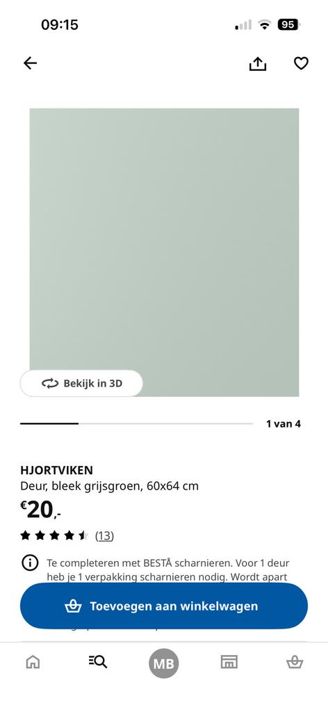 Hjortviken deurtjes ikea, Ophalen, Zo goed als nieuw