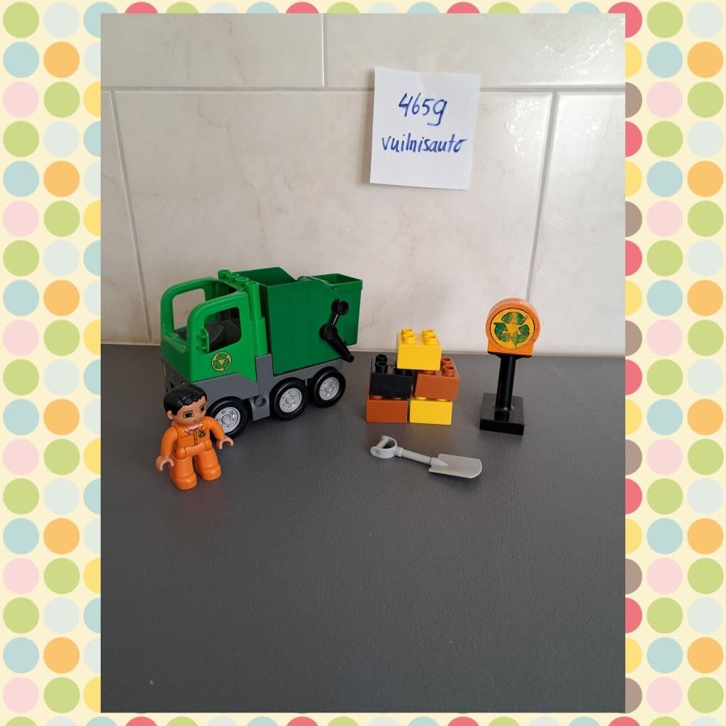 4659 duplo vrachtwagen vuilniswagen, Kinderen en Baby's, Speelgoed | Duplo en Lego, Overige thema's, Ophalen of Verzenden, Zo goed als nieuw