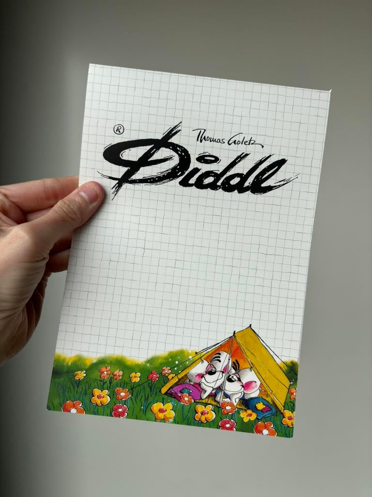Diddl A5 blok nummer 148 zeldzaam, Ophalen of Verzenden, Diddl, Zo goed als nieuw, Papier, Kaart of Schrift