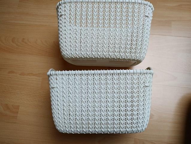 Z.g.a.n. 2 Curver mandjes, Kunststof, Mand, Ophalen of Verzenden, Zo goed als nieuw