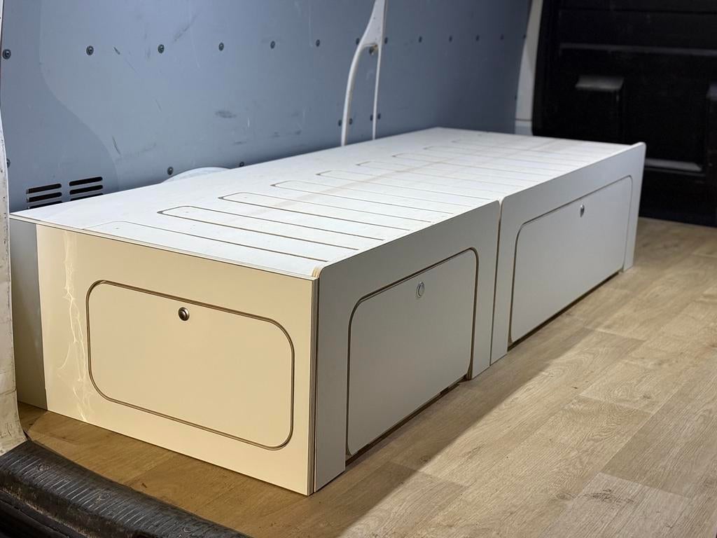 Bedbank combinatie bed campervan, Caravans en Kamperen, Camper-accessoires, Ophalen, Zo goed als nieuw