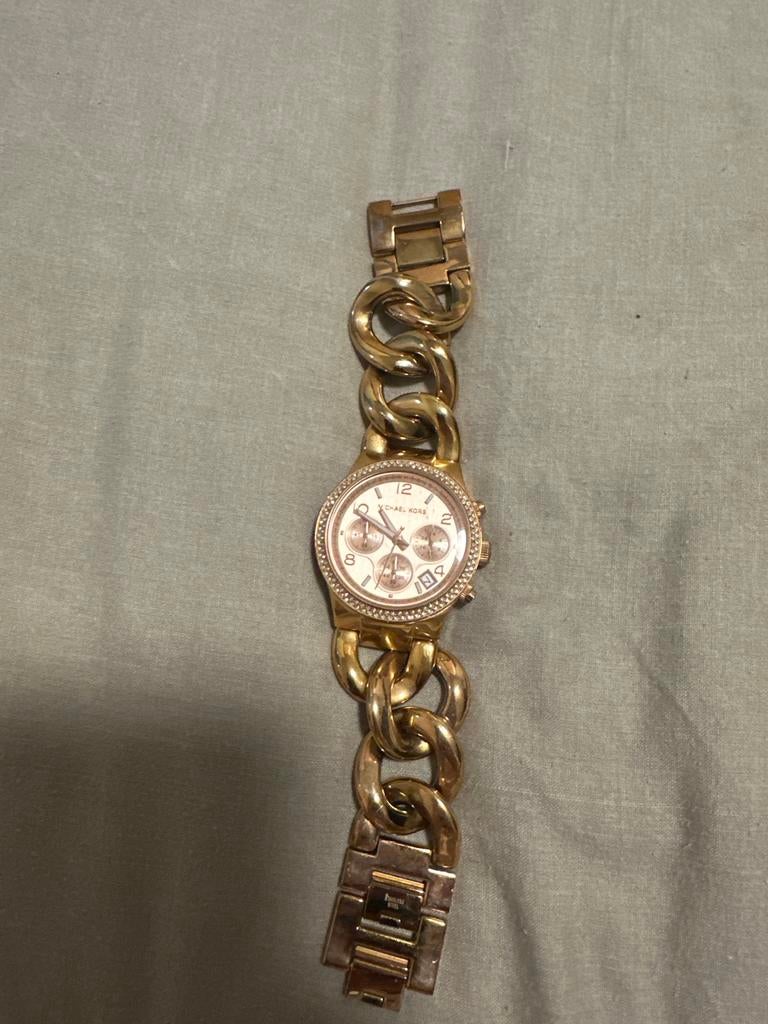 Michael Kors Dames Horloge Roségoud met Strass, Overige merken, Dl, Mk@outlook.com, Polshorloge