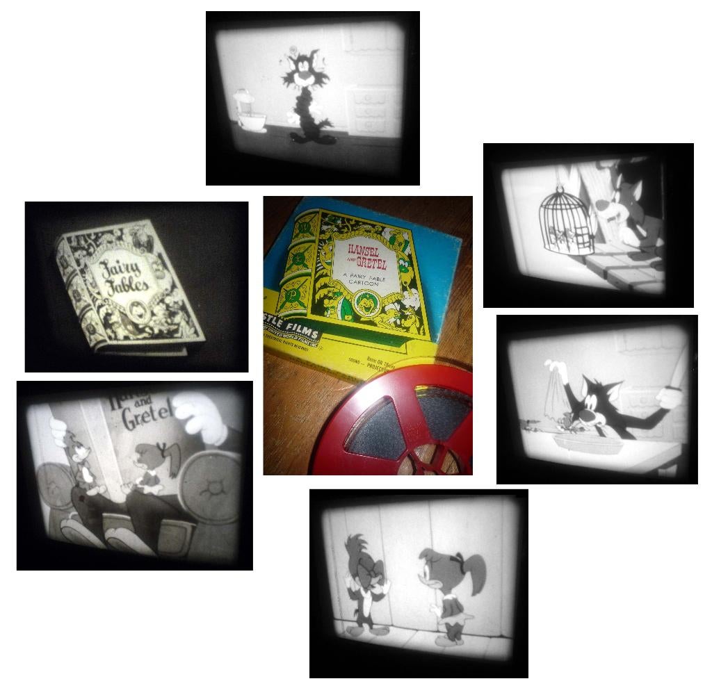 8mm film Woodpecker Hansel and Gretel- silent 60m zw/w, Ophalen of Verzenden, 8mm film