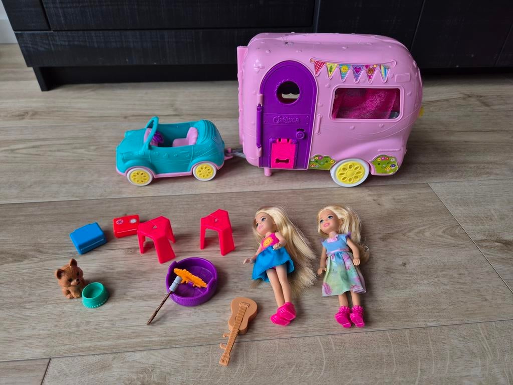 Barbie Chelsea camper, Kinderen en Baby's, Speelgoed | Poppen, Ophalen, Barbie