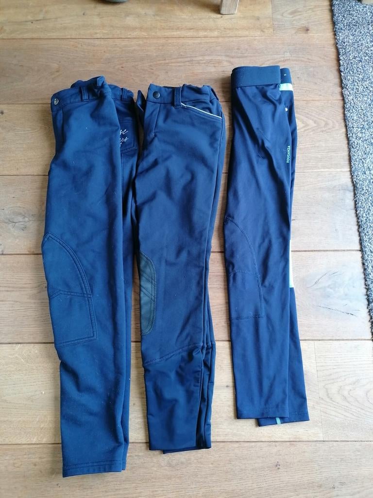 3x fouganza rijbroek maat 140 152, Dieren en Toebehoren, Paardrijkleding, Gebruikt, Kinderen, Ophalen of Verzenden, Recreatie