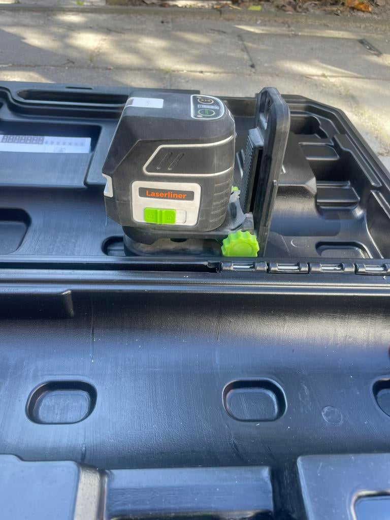 Groene kruislijnlaser laserliner set pocket cross+ statief, Doe-het-zelf en Verbouw, Ophalen of Verzenden, Zo goed als nieuw, Overige meters