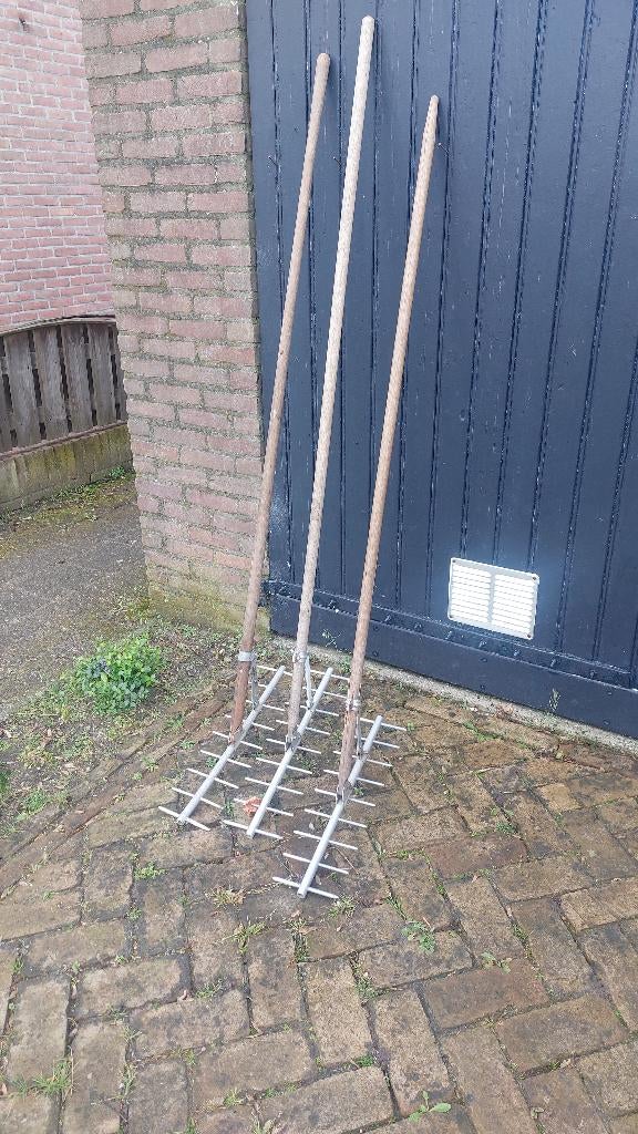 Hooihark 3 stuks ouderwets degelijke aluminium kwaliteit, Ophalen, Zo goed als nieuw, Overige soorten, Overige merken
