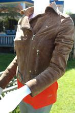 Goosecraft biker 406 100% leren jas nieuw 299,- mt S 36/38, Maat 38/40 (M), Goosecraft, Bruin, Nieuw