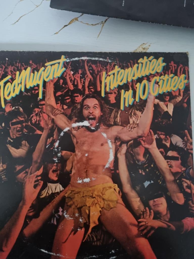 Ted nugent intensities in 10 cities vinyl, Cd's en Dvd's, Vinyl | Hardrock en Metal, Ophalen of Verzenden, Gebruikt