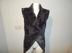 Ann Demeulemeester vest mouwloos achter langer motief B42, Maat 38/40 (M), Bruin, Verzenden, Zo goed als nieuw