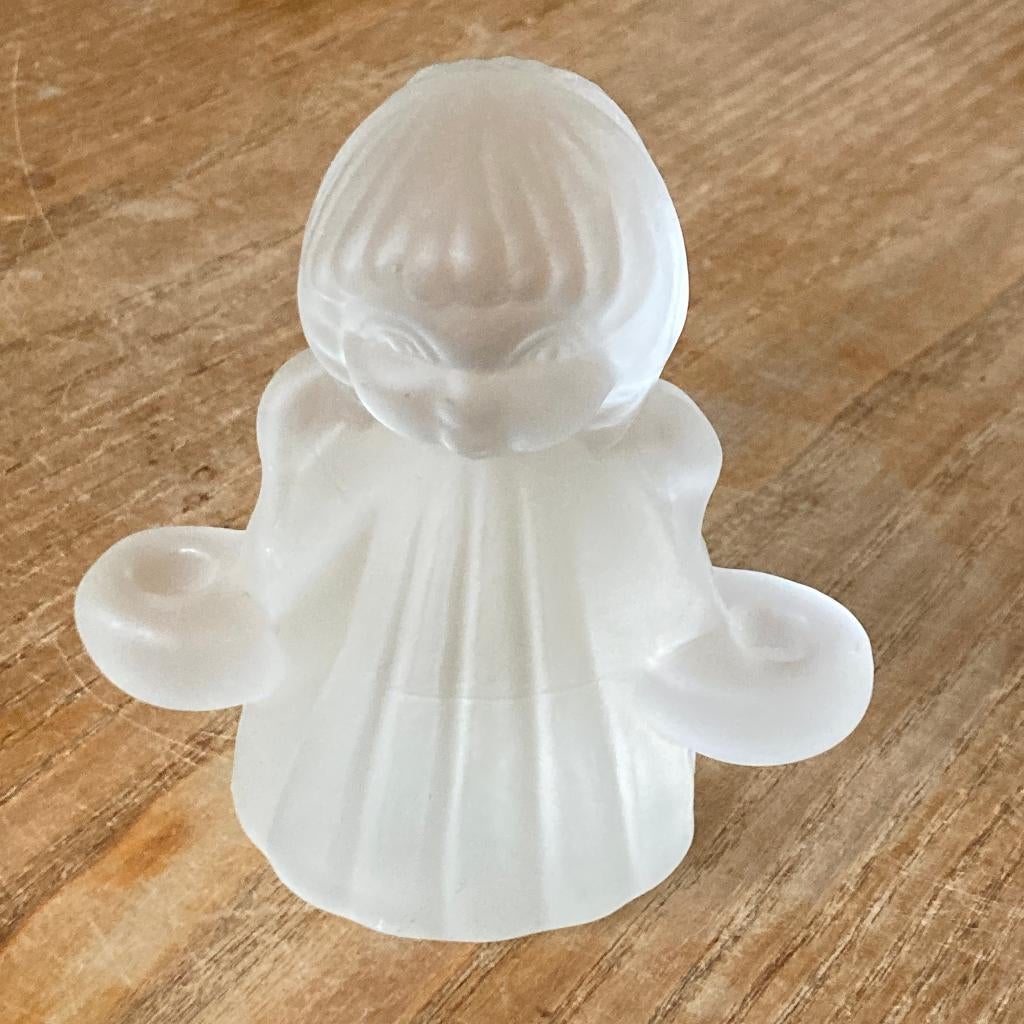 Vintage glas glazen engel kerstengel kandelaar Goebel (10cm), Ophalen of Verzenden, Zo goed als nieuw