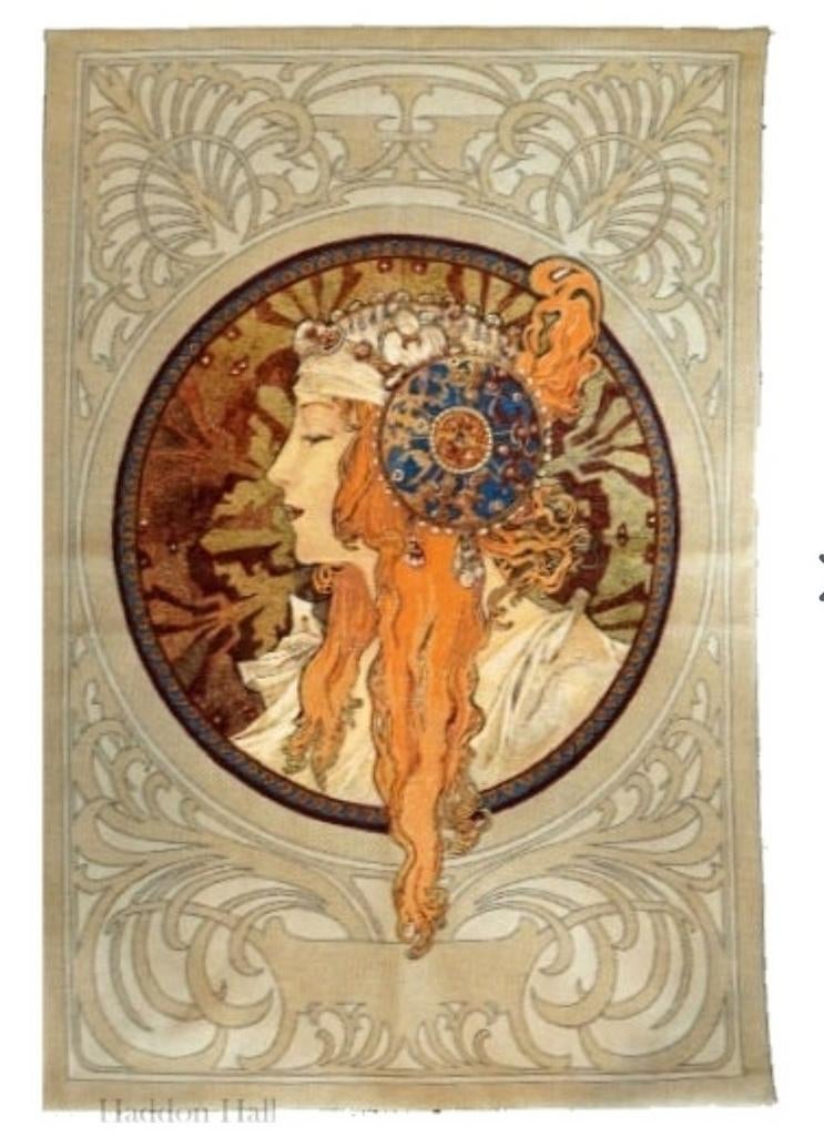 Alphonse Mucha "The Blonde" wandkleed, Antiek en Kunst, Ophalen of Verzenden