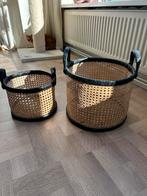 H&M Home rotan manden - Zo goed als nieuw, Huis en Inrichting, Mand, Rond, Ophalen of Verzenden, Zo goed als nieuw