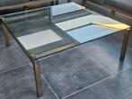 Salontafel met glazen blad, Ophalen, Gebruikt, Glas, Minder dan 50 cm