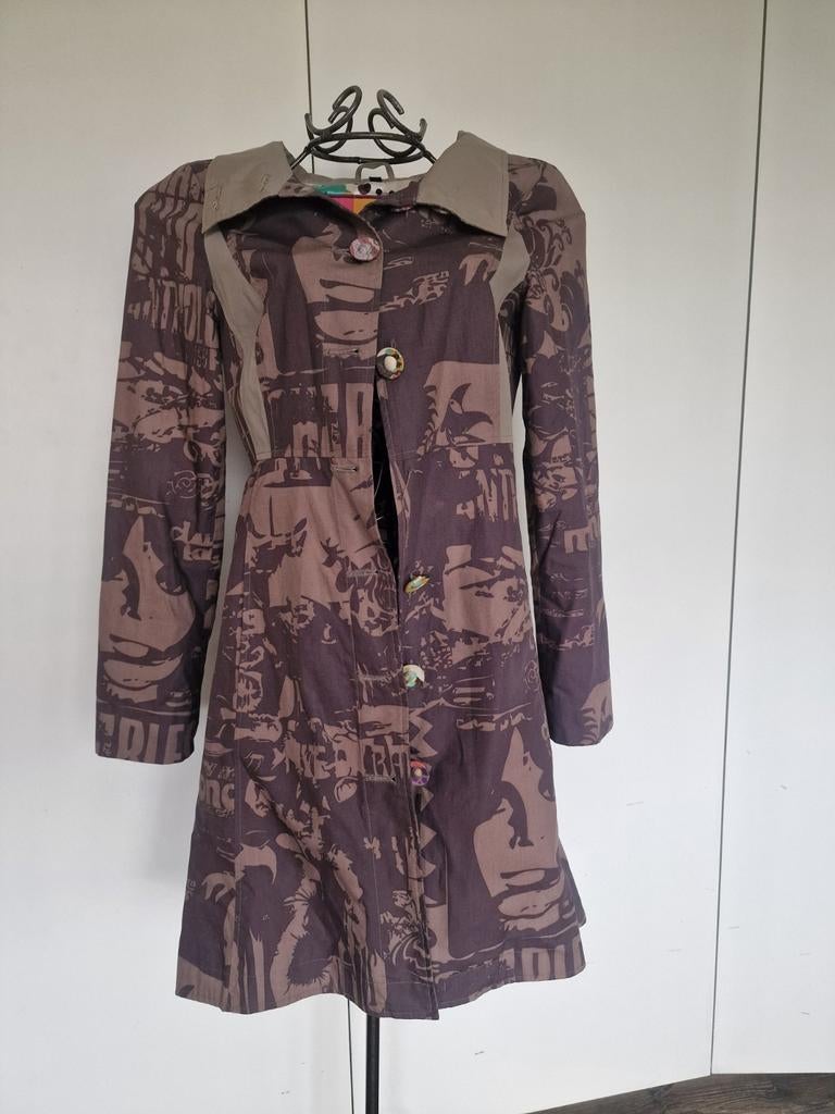 Mooie Scandinavische jas S, Ophalen of Verzenden, Zo goed als nieuw, Paars