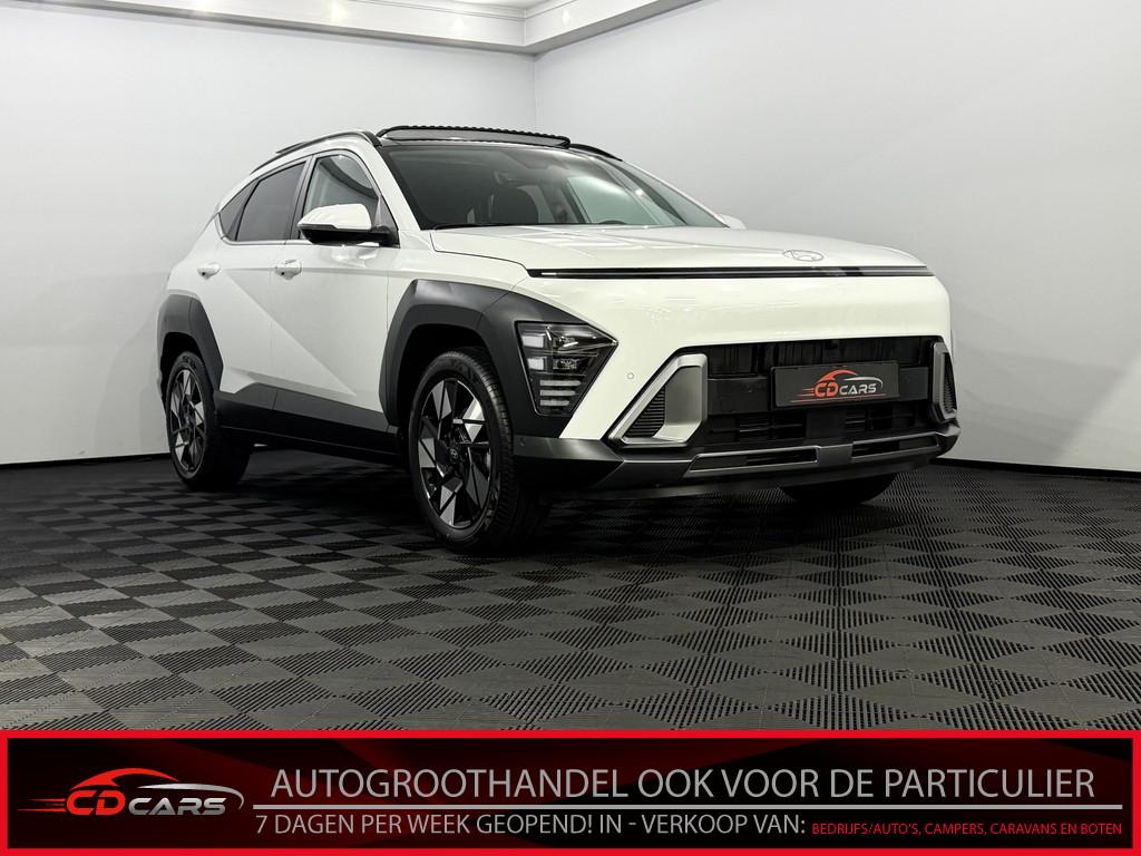Hyundai KONA 1.6 GDI HEV Comfort Smart Panoramadak, 360 Came, Stof, Gebruikt, Wit, SUV of Terreinwagen