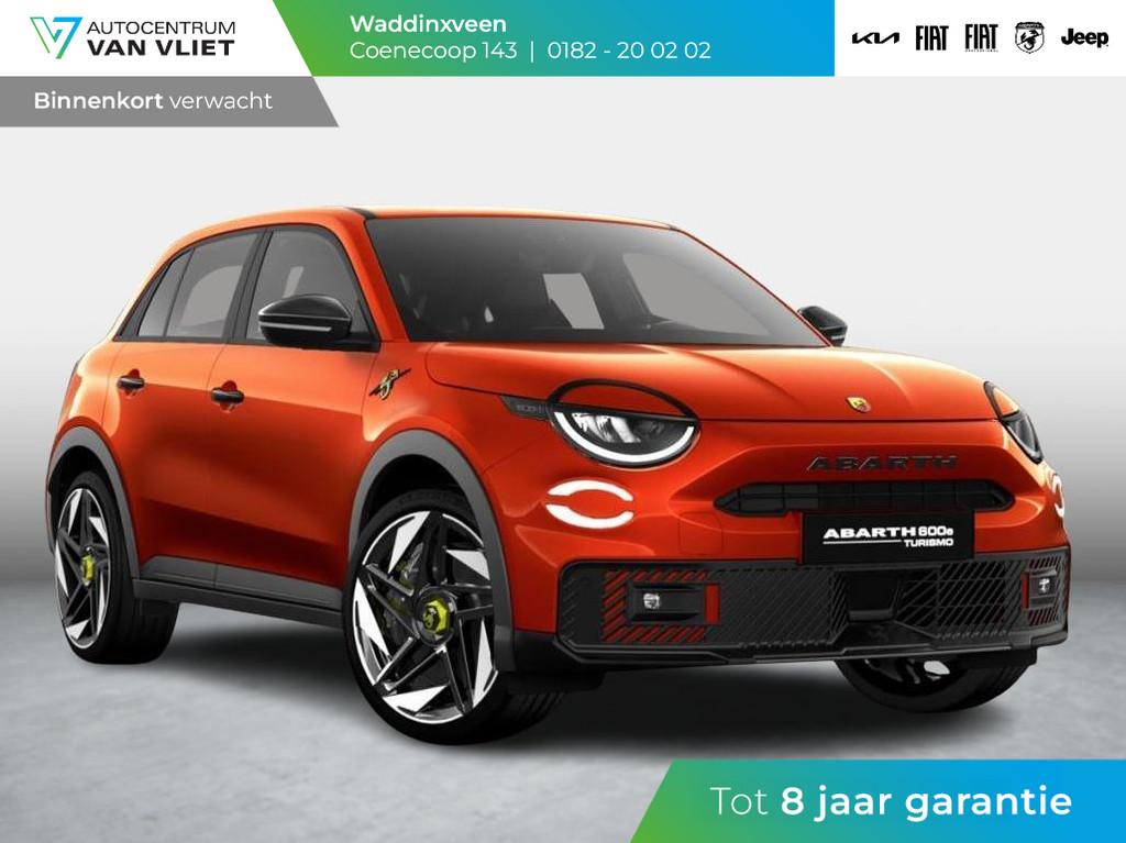Abarth 600e Turismo 54 kWh | Clima | Adapt. Cruise | Apple C, Auto's, Abarth, 238 pk, Stof, Overige kleuren, Met garantie (alle)