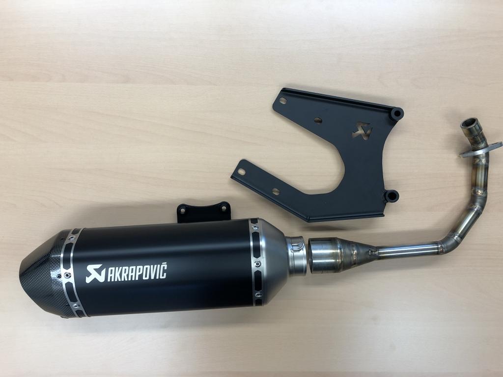 Vespa sprint of primavera 50cc akrapovic demper / uitlaat, Niet ingevuld, Niet ingevuld, Nieuw, Uitlaat