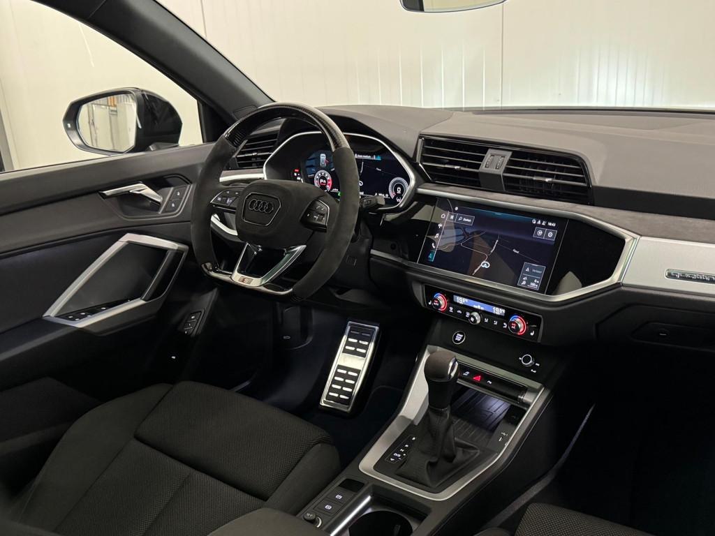 Audi Q3 40 TFSI quattro S-line 2022 CARBON/VOSSEN/21"/KEYLES, Auto's, Gebruikt, Zwart, 14 km/l, Bedrijf