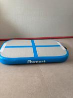 Airboard/airtrack Fbsport blauw met pomp, Sport en Fitness, Ophalen, Gebruikt, Kindermaat 122 t/m 140, Blauw