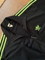 Vintage Adidas jacket 90s black poison green, Kleding | Heren, Maat 48/50 (M), Zwart, Ophalen of Verzenden, Gedragen