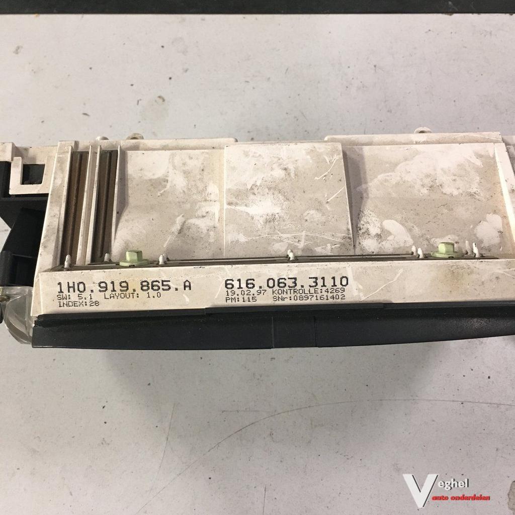 Vw Golf 3  1900036            Km Tellerklok     1H0 919 865, Gebruikt, -, -, Ophalen of Verzenden