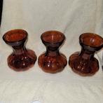 3 Prachtig hyacinthvaasje A.D. Copier voor Leerdam, Ophalen of Verzenden