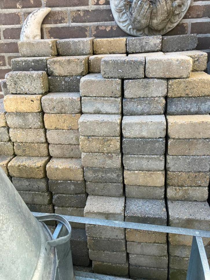 Koppelstone 15x15, Tuin en Terras, Tegels en Klinkers, Gebruikt, Klinkers, Beton, Minder dan 5 m², Ophalen