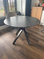 Ronde IKEA tafel marmerlook - 4 personen, Ophalen, Kunststof, Gebruikt, 100 tot 150 cm
