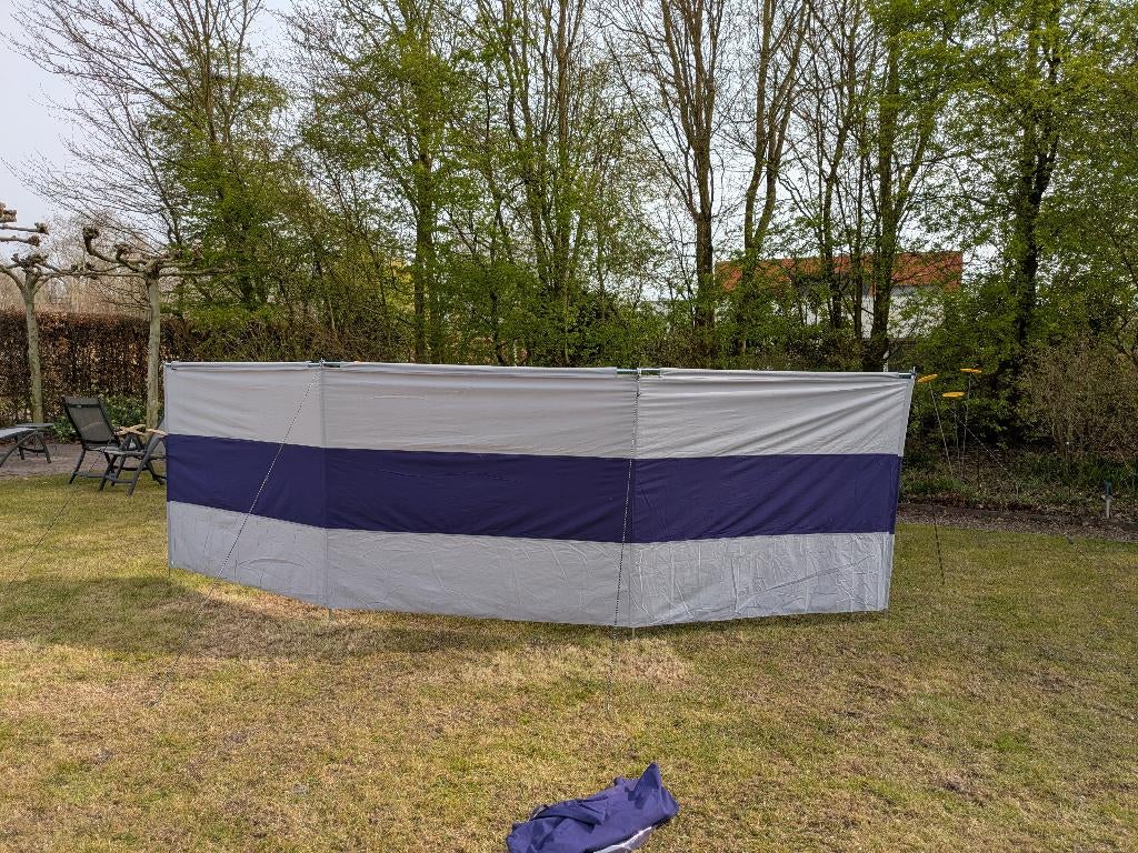 Bo-camp windscherm voor op strand of camping, Caravans en Kamperen, Windschermen, Ophalen, Zo goed als nieuw