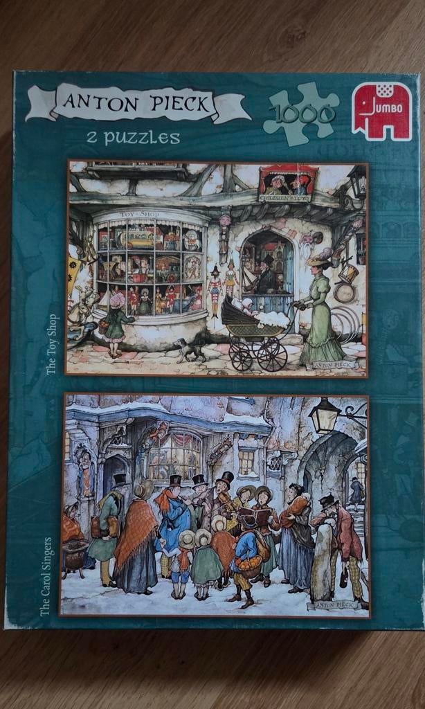 Anton Pieck Puzzel - 2x 1000 stukjes - Jumbo, Ophalen of Verzenden, Meer dan 50 stukjes, Zo goed als nieuw, 6 jaar of ouder