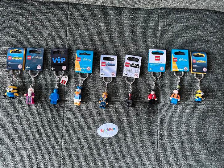 Lego sleutelhangers. Zie omschrijving. Nieuw!, Sieraden, Tassen en Uiterlijk, Piercings, Zo goed als nieuw, Staal, Ophalen of Verzenden