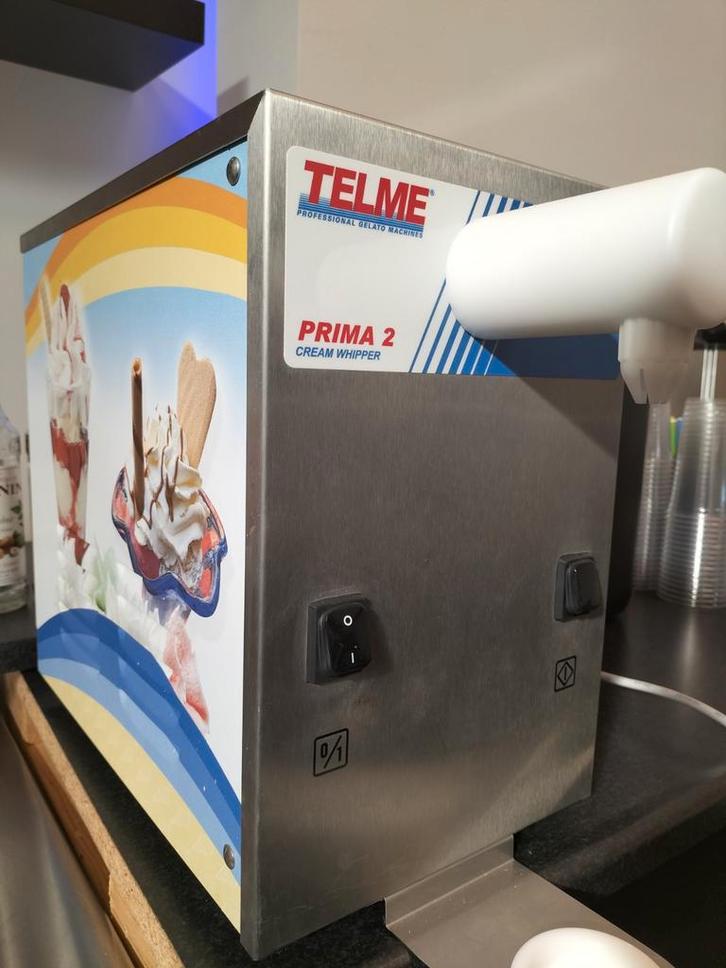 Telme Prima 2 Roomijsmachine / Slagroommachine, Witgoed en Apparatuur, IJsmachines, Zo goed als nieuw, Ophalen of Verzenden