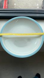 Fris Edam groot wit bord met blauwe rand, Ophalen of Verzenden