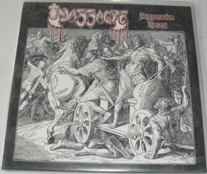 MASSACRE - Aggressive Tyrant - 10´ - Death Metal, Cd's en Dvd's, Limited edition, Ophalen of Verzenden, Zo goed als nieuw, 10 inch