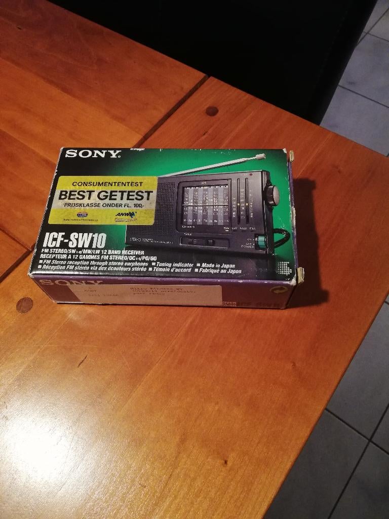 Sony Wereldontvanger ICF-SW10, Ophalen of Verzenden, Zo goed als nieuw, Wereldontvanger