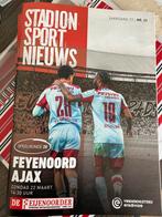 Feyenoord Ajax wedstrijdboekje, Ophalen of Verzenden, Nieuw, Feyenoord