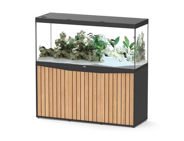Show: Aquatlantis Splendid 150x50cm Ultra Pro Zwart/L. Noten, Dieren en Toebehoren, Vissen | Aquaria en Toebehoren, Nieuw, Leeg aquarium