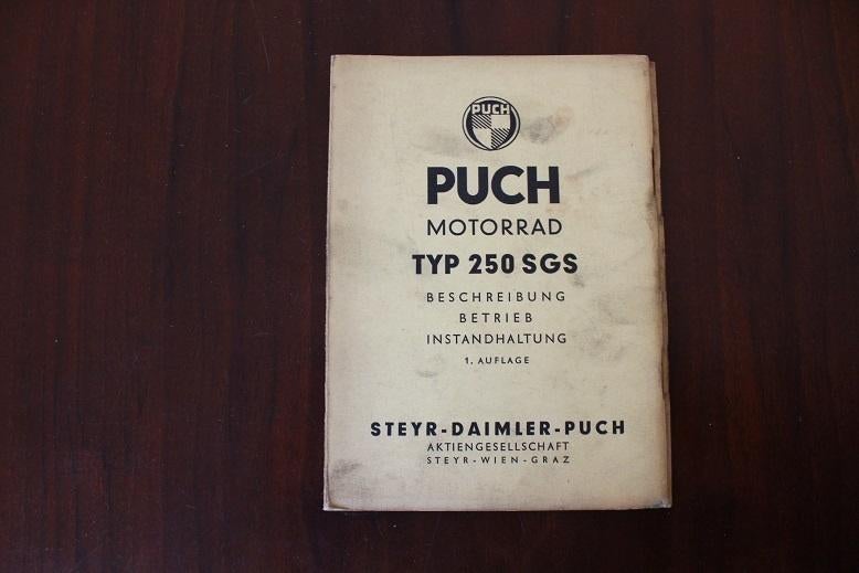 Puch 250SGS 1952 motorrad beschreibung instructie boekje, Motoren, Ophalen of Verzenden, Overige merken