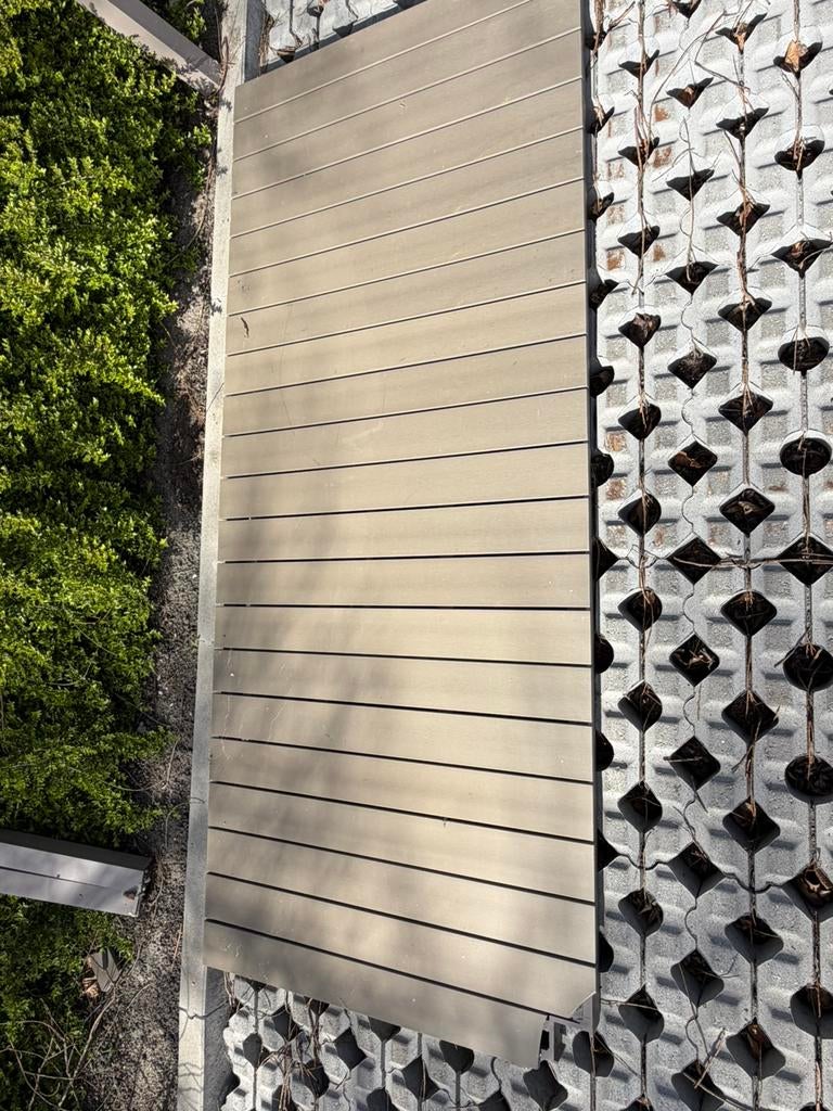 Buiten tafel 240x100, Tuin en Terras, Tuintafels, Ophalen, Gebruikt, Rechthoekig