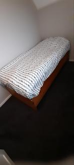 Grenen eenpersoonsbed, Ophalen, Gebruikt, 90 cm, Eenpersoons