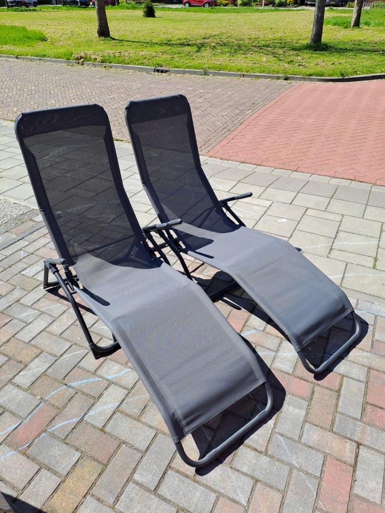 Ligbedden, Ophalen, Zo goed als nieuw, Aluminium, Inklapbaar