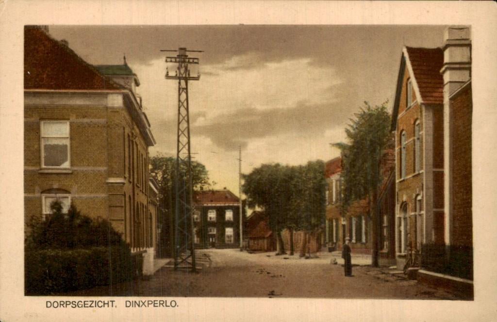 Dinxperlo - Dorpsgezicht - Straatzicht, Ophalen of Verzenden, 1920 tot 1940, Ongelopen, Gelderland