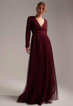 Avondjurk gala bordeauxrood feestelijk rode jurk, Maat 38/40 (M), Galajurk, Nieuw, Ophalen of Verzenden