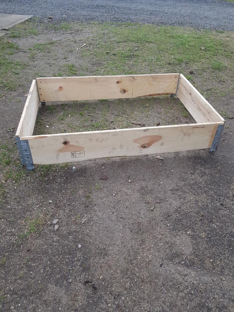 Palletrand moestuinbak, Doe-het-zelf en Verbouw, Kratten en Dozen, Ophalen, 100 cm of meer, 60 cm of meer, Minder dan 35 cm