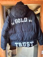 In Gold We Trust Puffer Winterjas Maat M, Kleding | Heren, Jassen | Winter, Ophalen of Verzenden, Gedragen, Maat 48/50 (M), Zwart