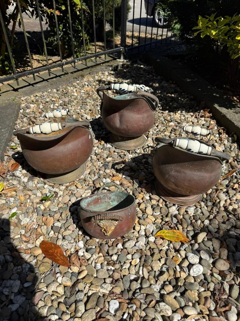 Kopere potten, Tuin en Terras, Ophalen, Zo goed als nieuw