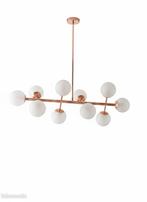 Design plafondlamp Rosé goud 10 led G9, Ophalen, Zo goed als nieuw, Glas, 75 cm of meer