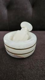 Onyx vijzel met stamper, Ophalen of Verzenden